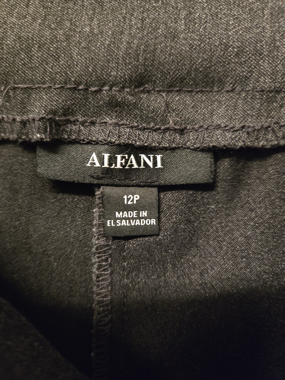 Alfani 12P Charcoal Gray Womens Pull On Ponte Skinny Pants - Picture 3 of 3